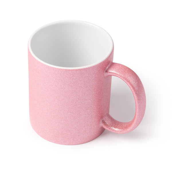 TAZA SUBLIMACIÓN PURPURINA ROSA