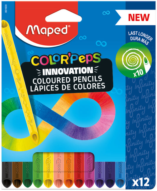 LAPIZ MAPED COLORPEPS INFINITY 12 COLORES SURTIDOS