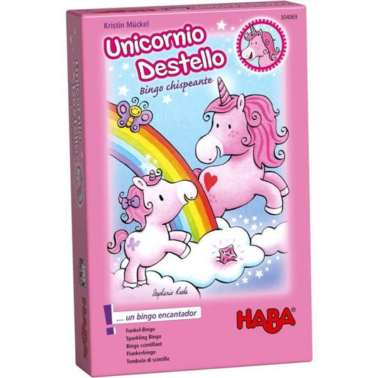 JUEGO HABA UNICORNIO DESTELLO  BINGO CHISPEANTE