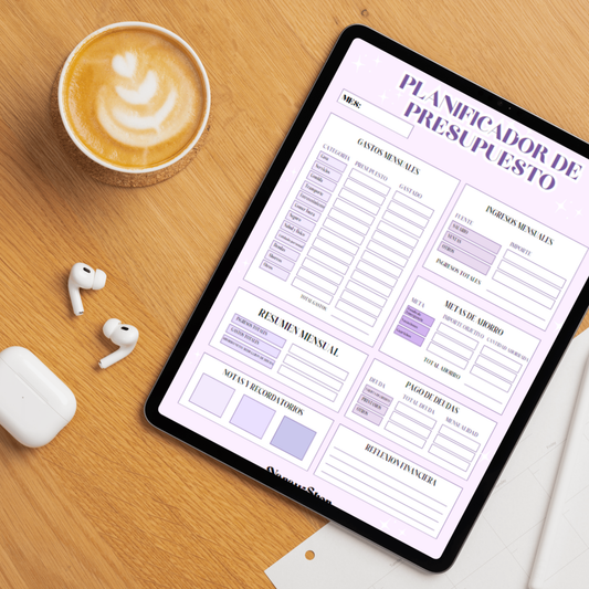GRATIS - PLANIFICADOR DE PRESUPUESTO MENSUAL - DIGITAL